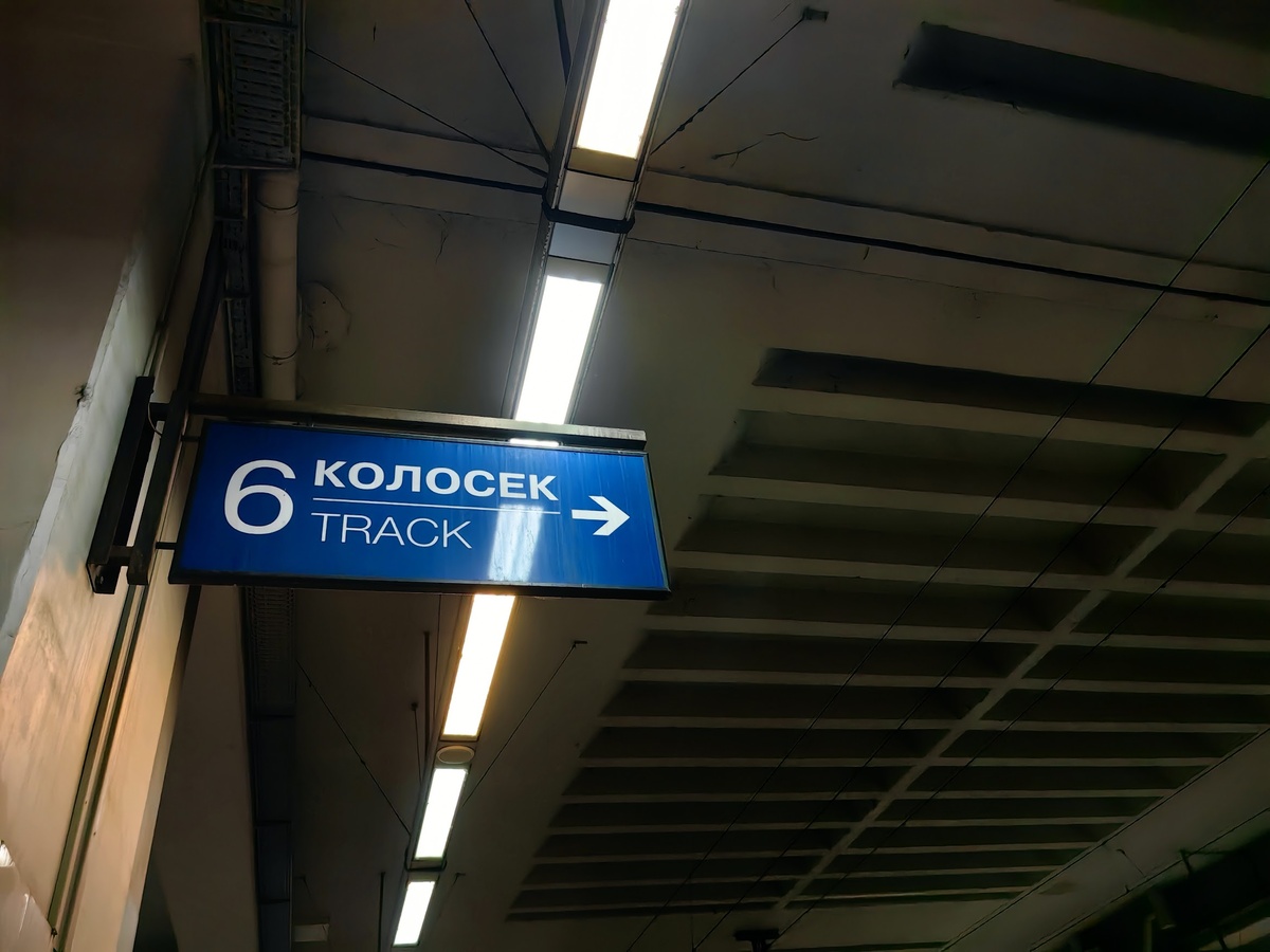 "Поезд отправляется с шестого колоска"