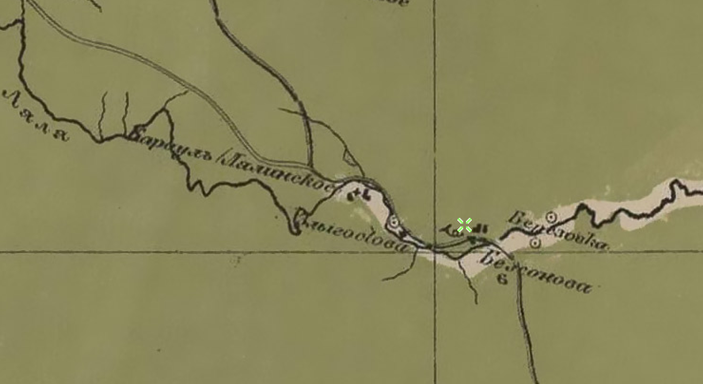 Фрагмент карты Стрельбицкого.