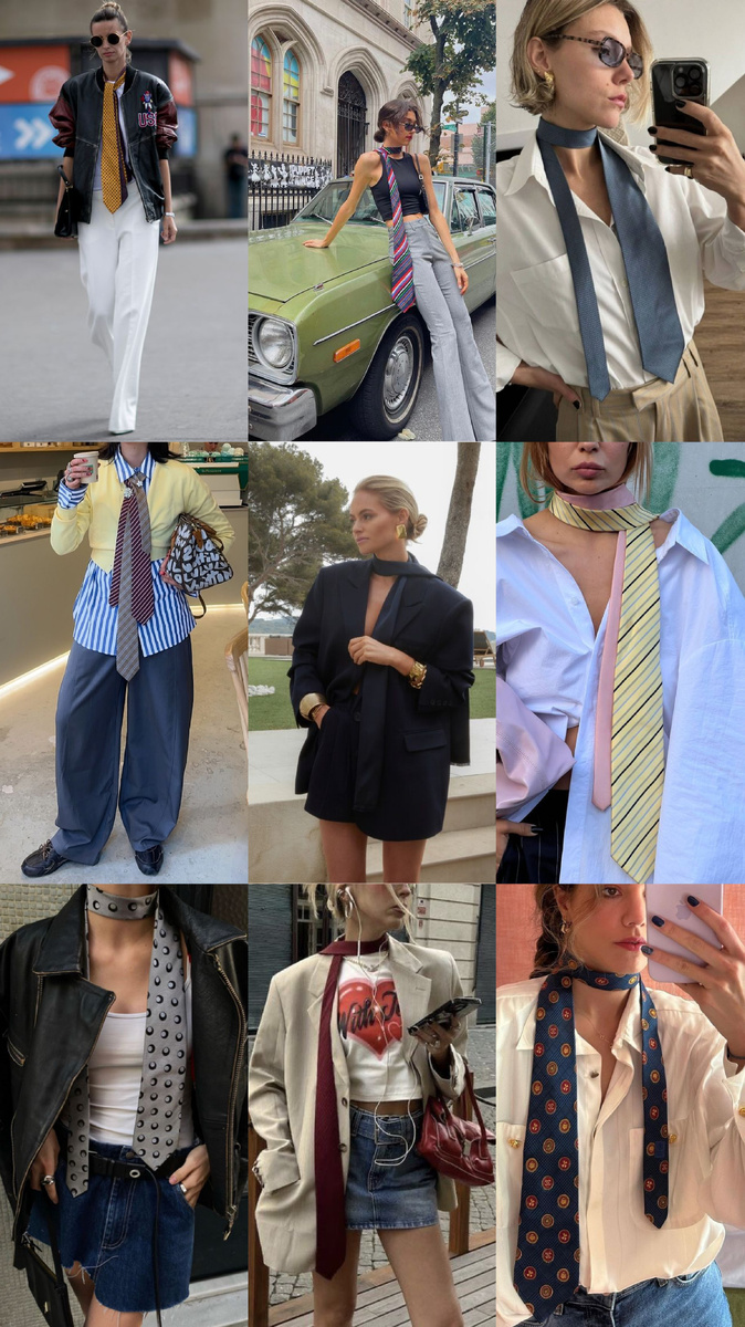 Галстук как шарф