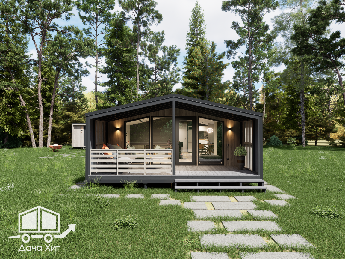 Дача Хит модульный дом "чеснок 65"