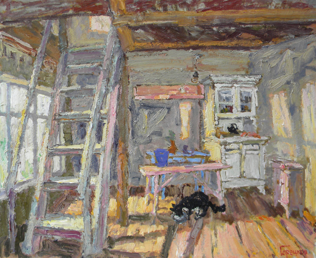 Полина Горецкая "Розовое утро. Солнечная поляна" 2019 картон, масло 80х100