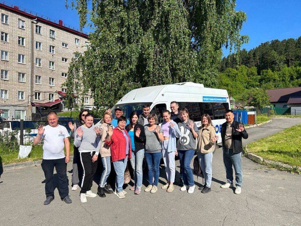    Автопоезд "Здоровье" в Республике Алтай. Источник: t.me/turchak_andrey