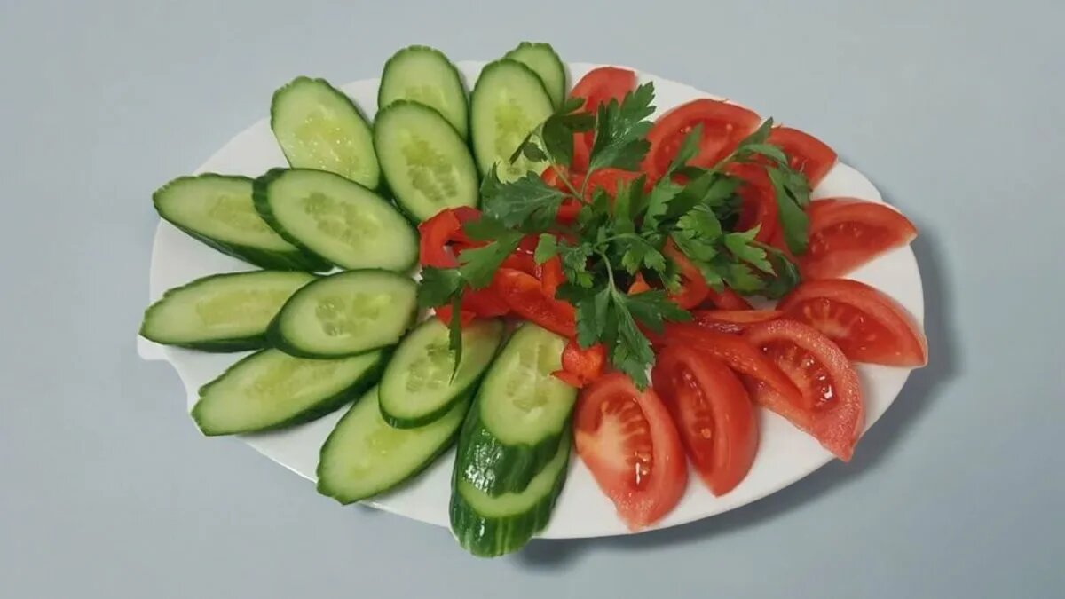 лето - время свежих овощей