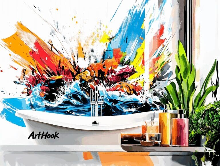    Роспись стен в ванной: как превратить скучное пространство в шедевр искусства и источник вдохновения Art-Hook.Ru