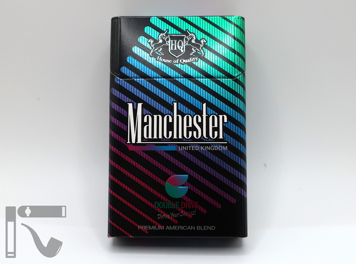 Сигареты Manchester Double Drive Berry Mint. Фото: © канал "Уголок Курильщика"