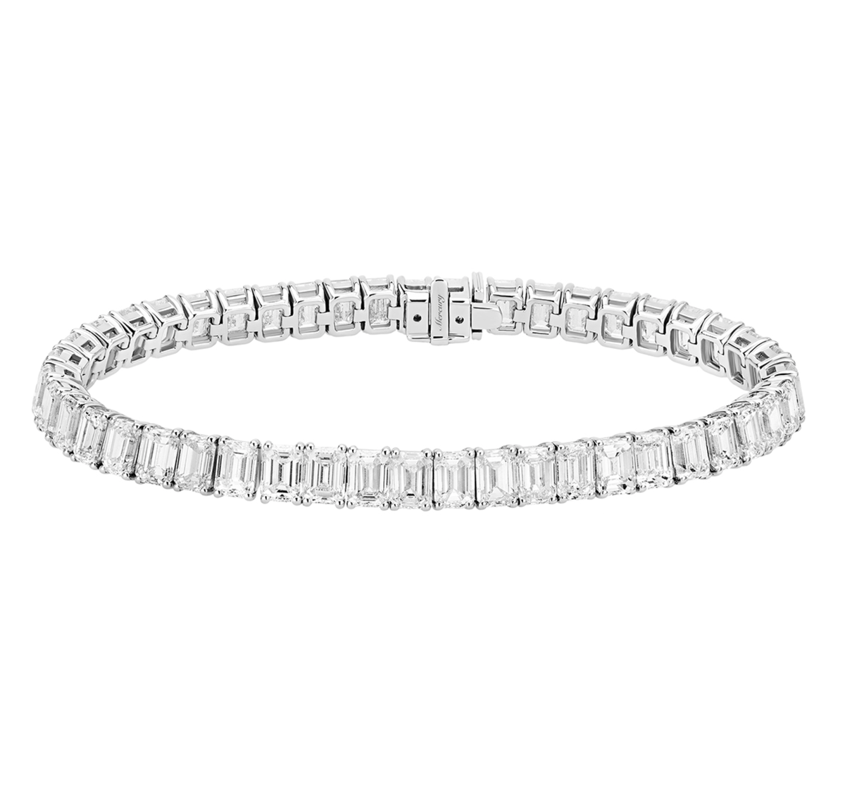 Браслет Mercury Classic из белого золота с бриллиантами