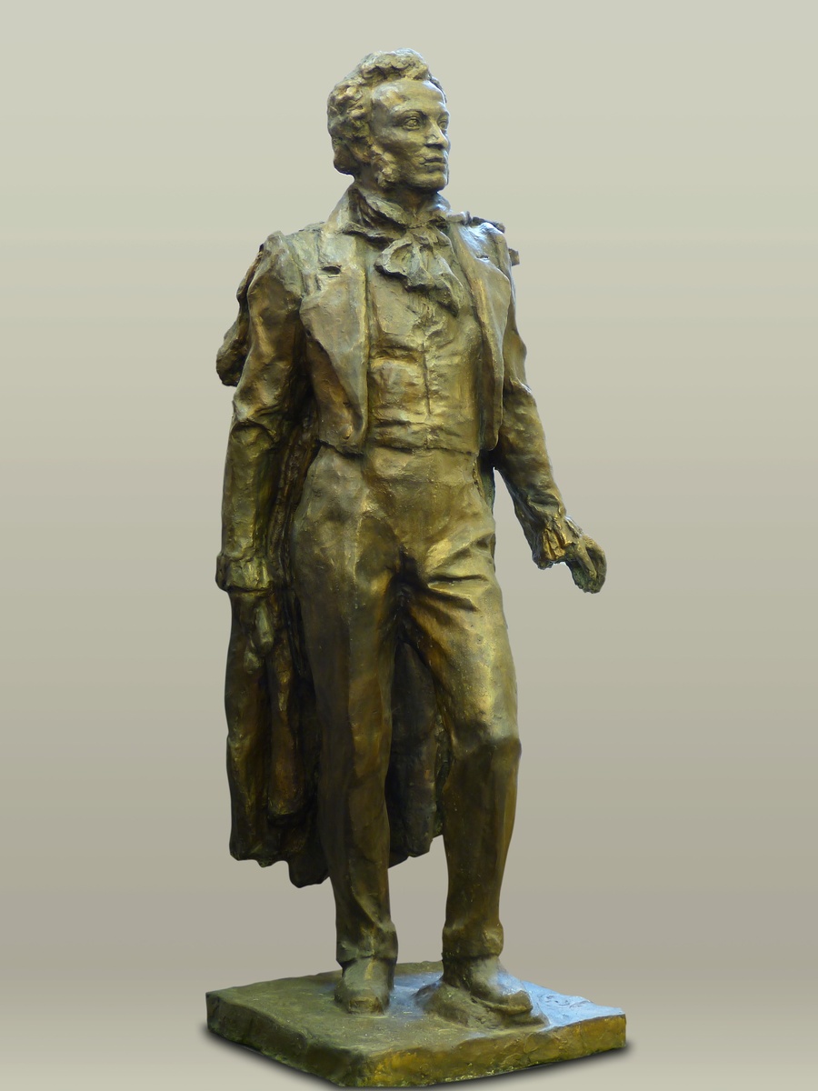 Памятник А.С.Пушкину в Ленинграде. 1939. Заказной конкурс. Бронза