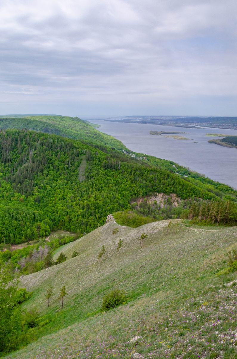 Вид на Волгу в сторону Тольятти
