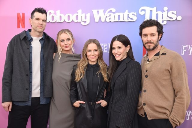    Тимоти С. Саймонс, Джастин Люпе, Кристен Белл, Джеки Тон и Адам Броди. Фото: Getty Images