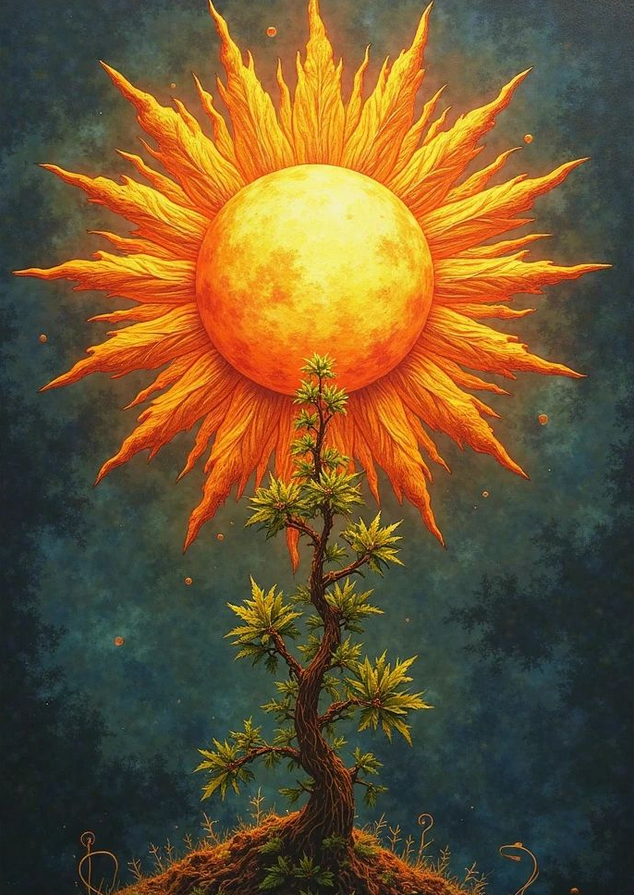 Солнце - источник жизни. Изображение: https://in.pinterest.com