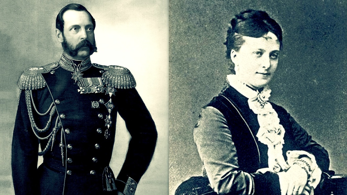 Александр II и Княгиня Екатерина Долгорукова. Изображение взято с Яндекс картинок.