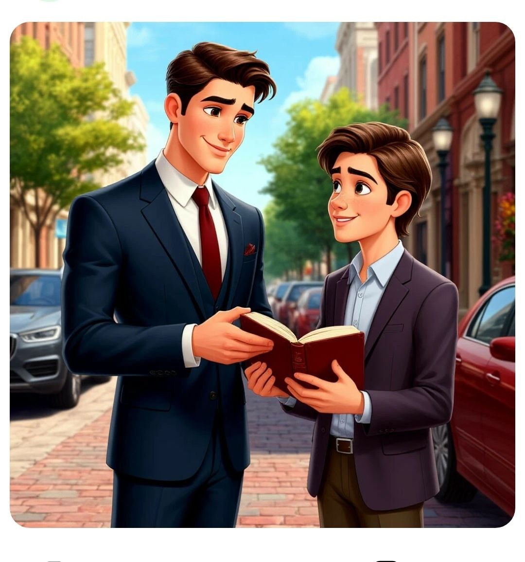 A highly successful man who is recommending a highly interesting book.