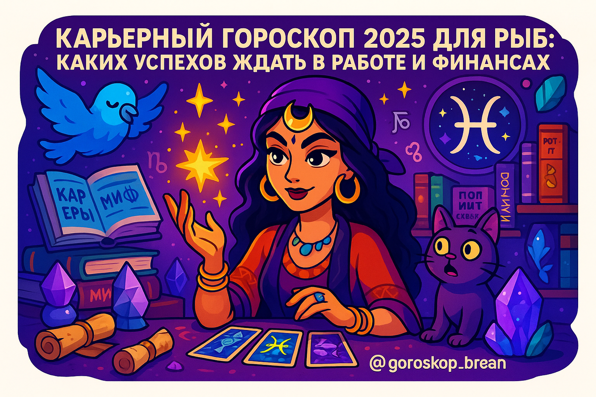    Дорогие Рыбы в 2025 году: как управлять карьерными бурями и финансовыми потоками без магии и предрассудков Мария