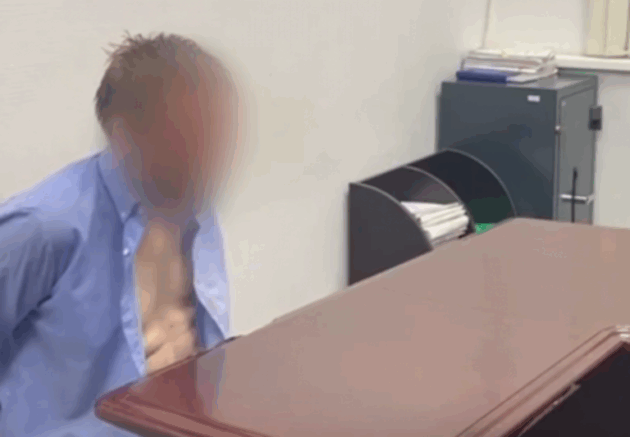    обвиняемый в убийстве полицейского / кадр из видео СУ СКР по Краснодарскому краю