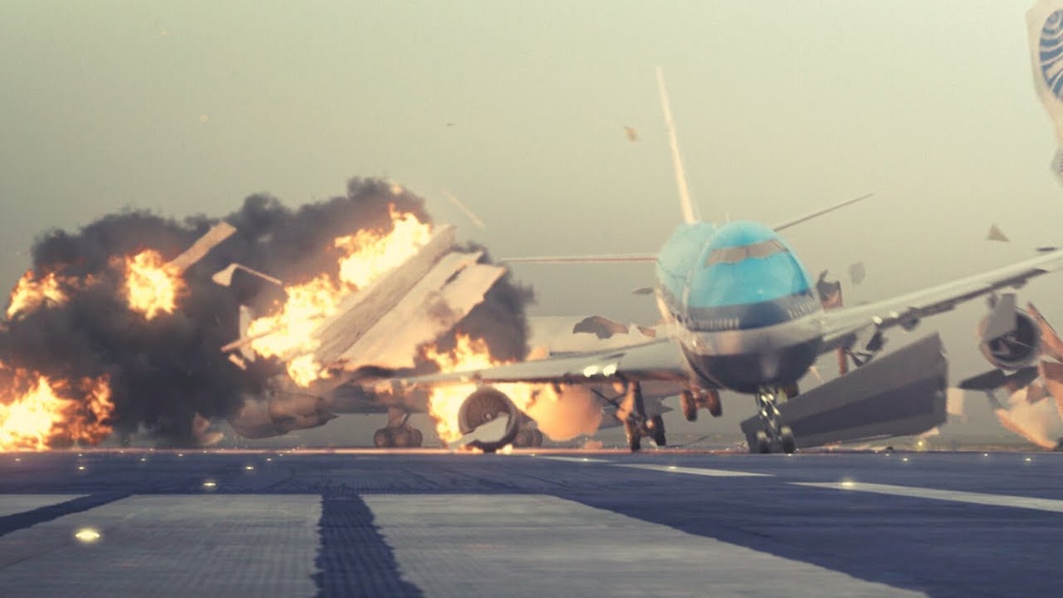 Компьютерная реконструкция авиакатастрофы на Тенерифе. Картинка из интернета.