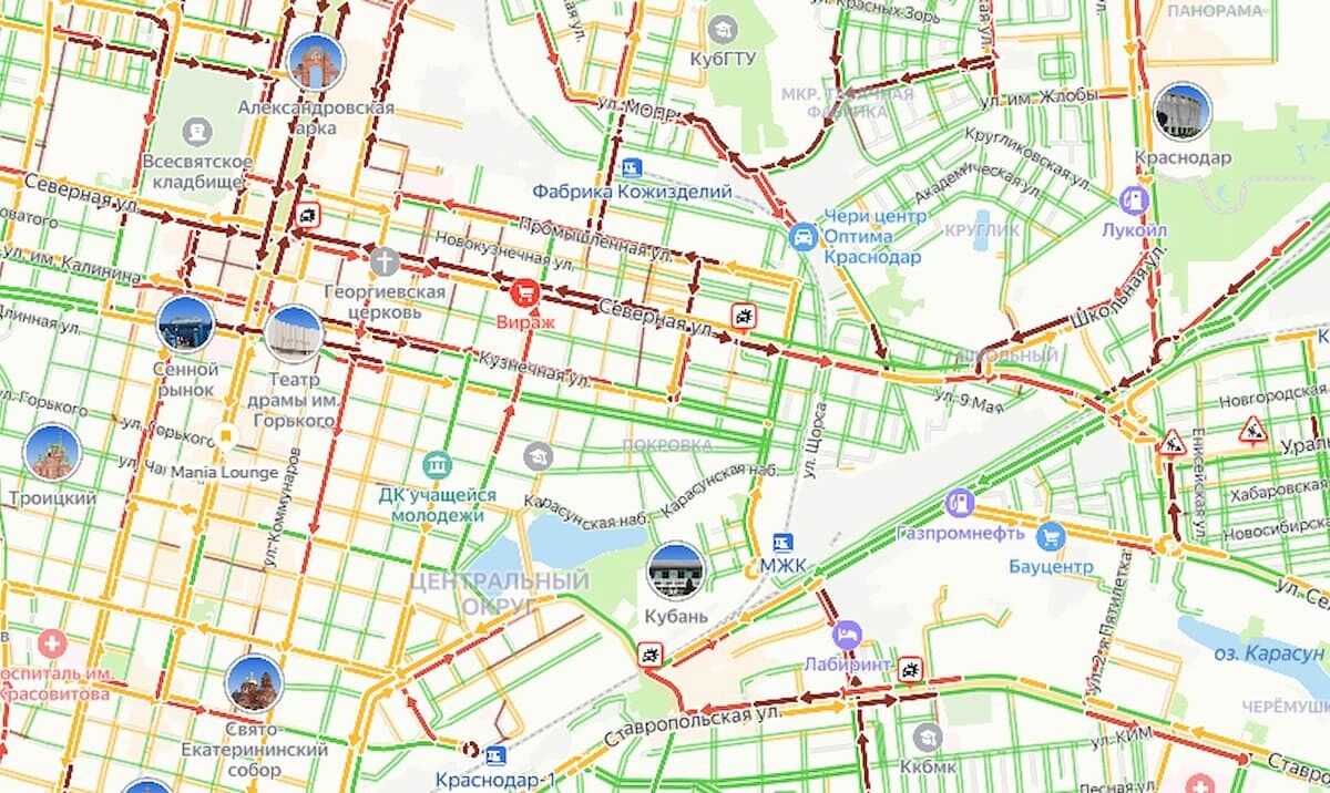    Скриншот сервиса «Яндекс Карты»