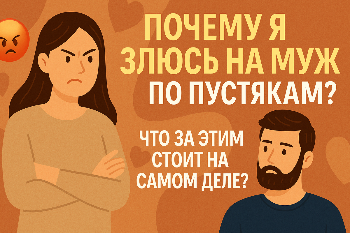Почему я злюсь на мужа по пустякам? Что за этим стоит на самом деле?
