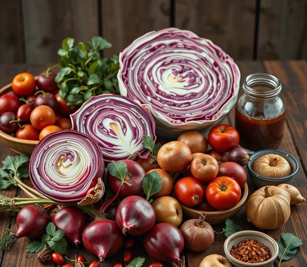 Ингредиенты для необычного борща!