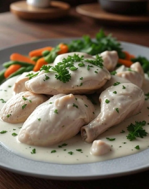 Отварная курица в маринаде