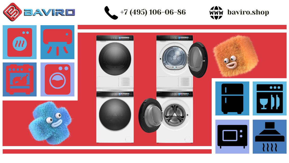 Комплект стиральной и сушильной машины в колонну: Топ-10 лучших моделей 2024 года!