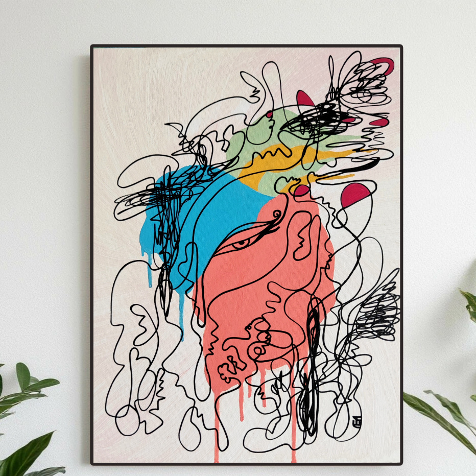 Художник Евгения Лазукина, картина "Сердце Пушкина"