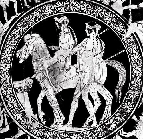 Диоскуры, 5 век до н.э., Национальный археологический музей Феррары.