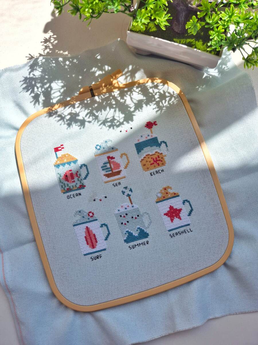 Мой морской финиш с кружками