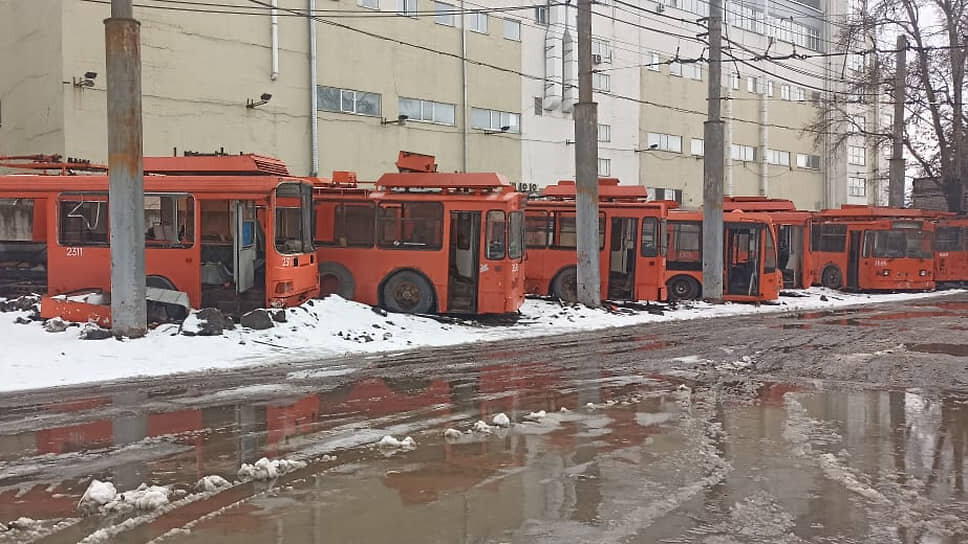Списанные троллейбусы, выставленные на торги как металлолом.📷Фото: «Нижегородэлеткротранс»