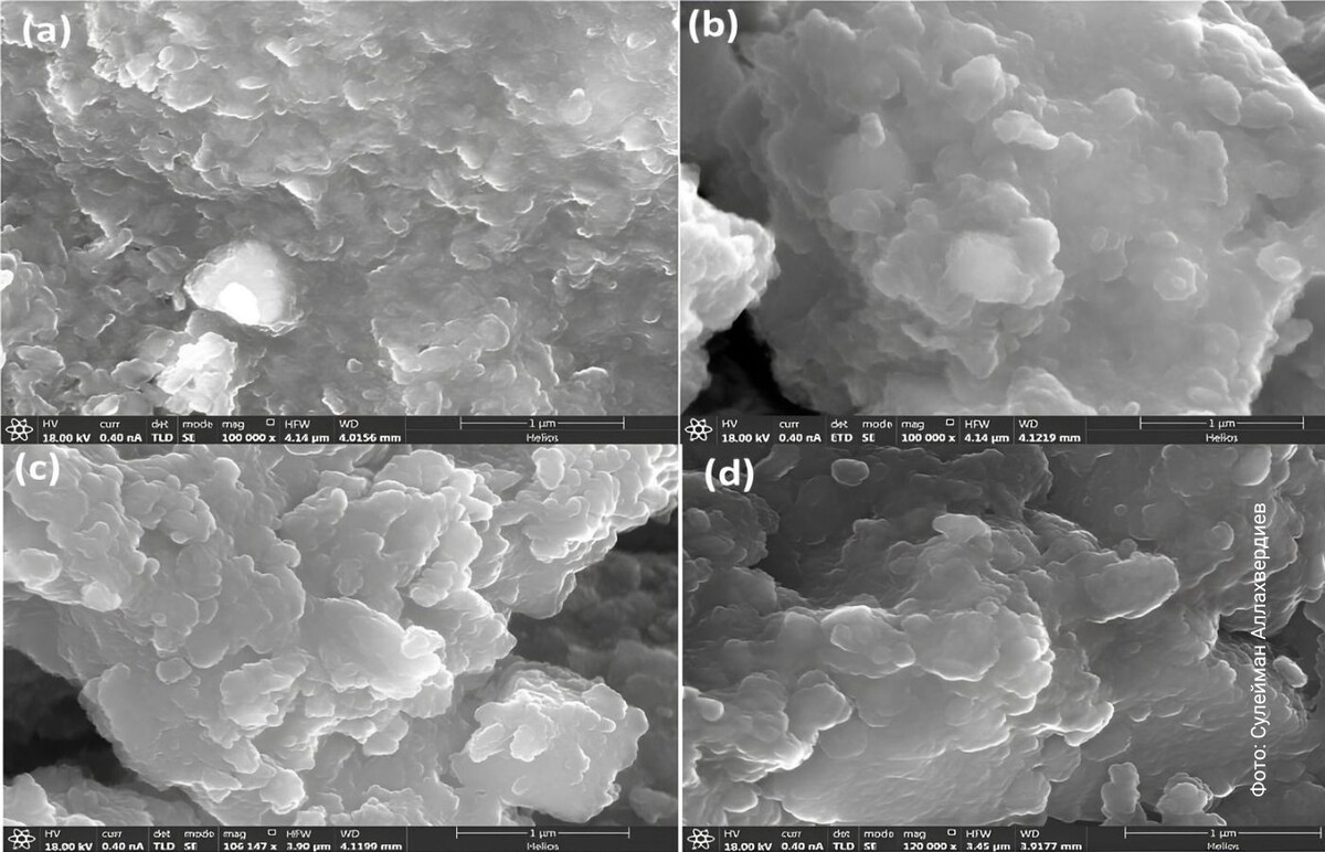   Микрофотографии полученных катализаторов
