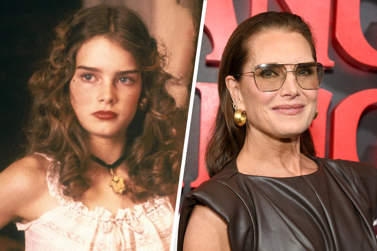 Брук Шилдс в 1977-м и 2025-м годах ©Paramount Pictures/Getty Images