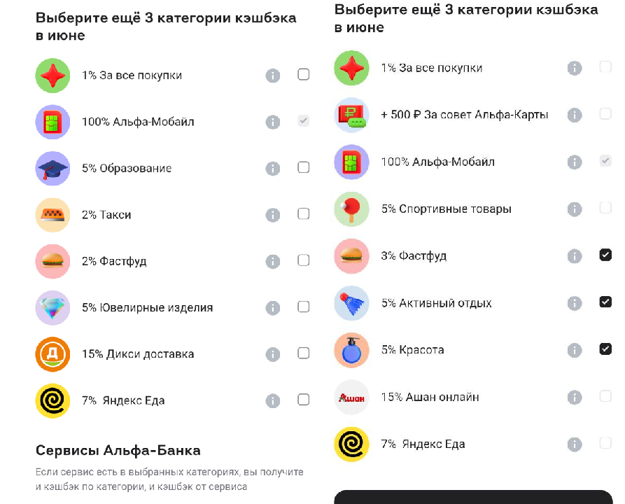 рубрики по нашим картам