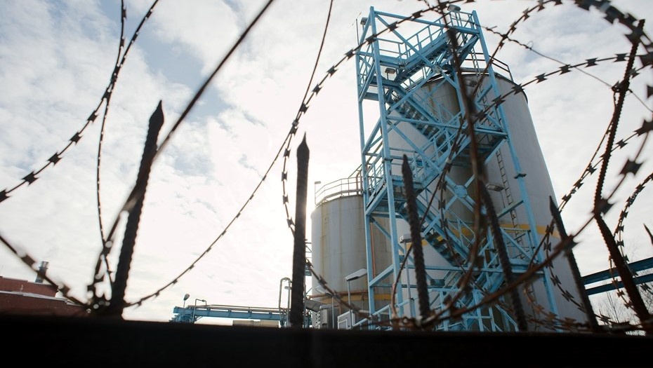    Вид на историческую площадку завода "Пигмент" в Петербурге. Автор фото: Роман Яндолин / "Деловой Петербург"