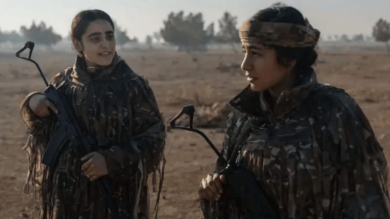 Бойцы курдских отрядов женской самообороны (YPJ) в Сирии