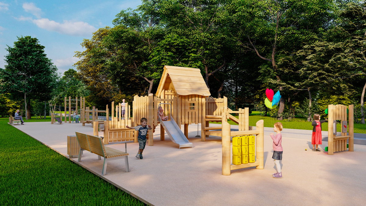 3D-визуализация парка а Татарстане от Roman Group