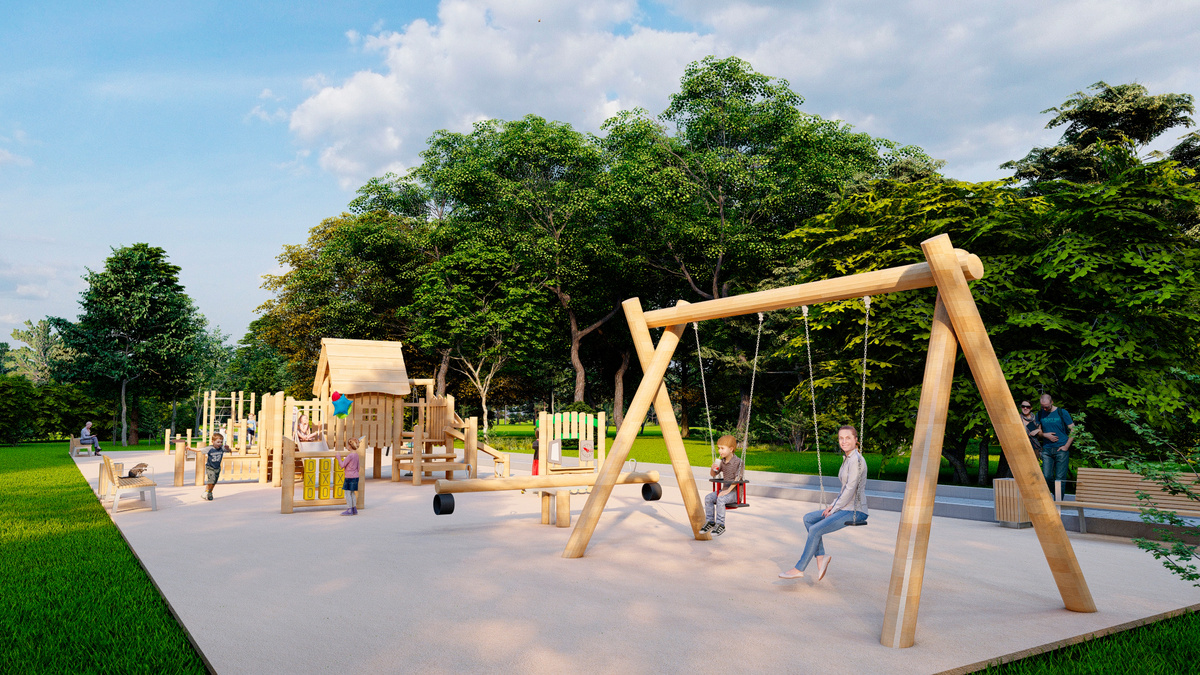 3D-визуализация парка а Татарстане от Roman Group