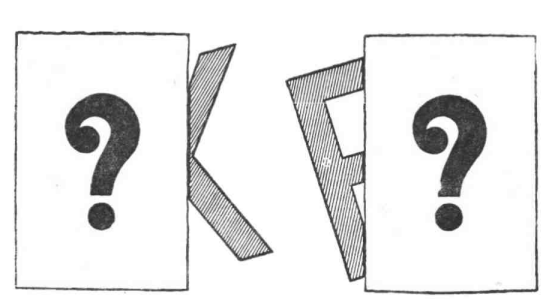 Задача из книги "Час досуга" 1947г. автор И. Чкаников, художники: А. Баженов, Ф. Завалов.