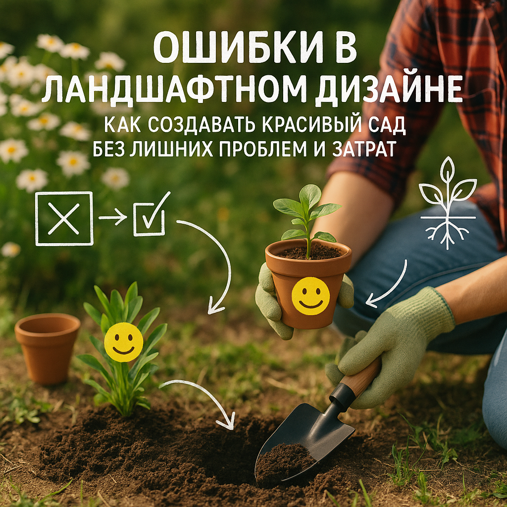   Ошибки в ландшафтном дизайне: как создавать красивый сад без лишних проблем и затрат