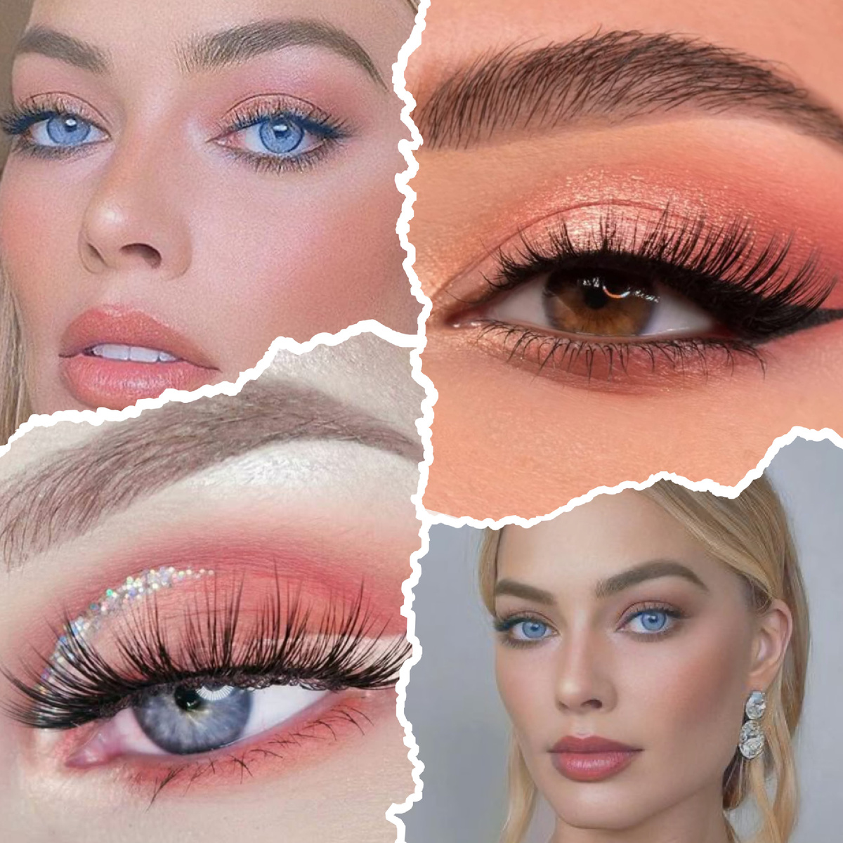 Коралловый и персиковый 