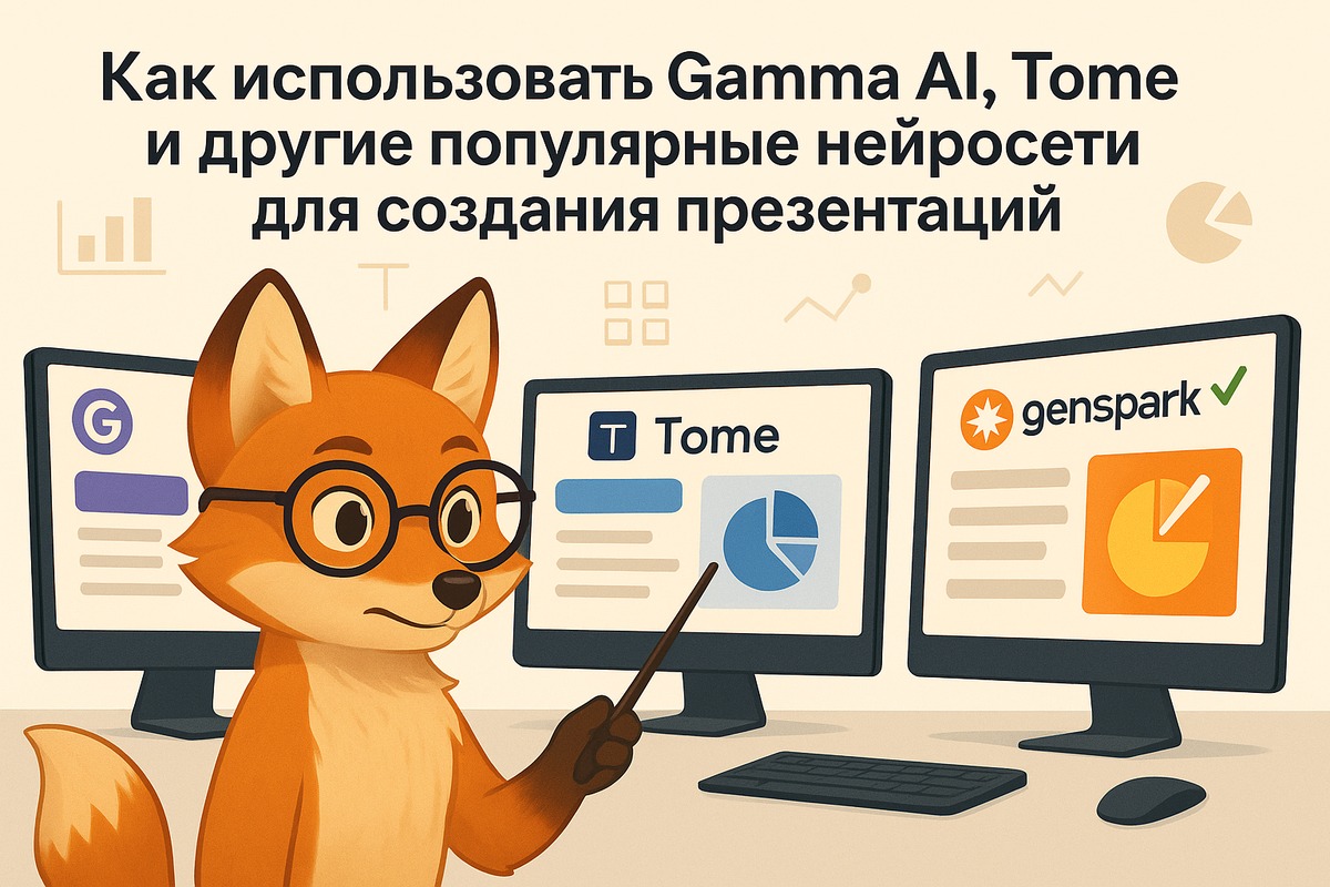 Как использовать Gamma AI, Tome и другие популярные нейросети для создания презентаций