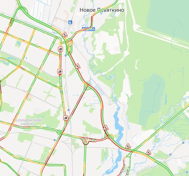    Фото: скриншот сервиса «Яндекс.Пробки»