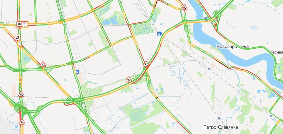    Фото: скриншот сервиса «Яндекс.Пробки»