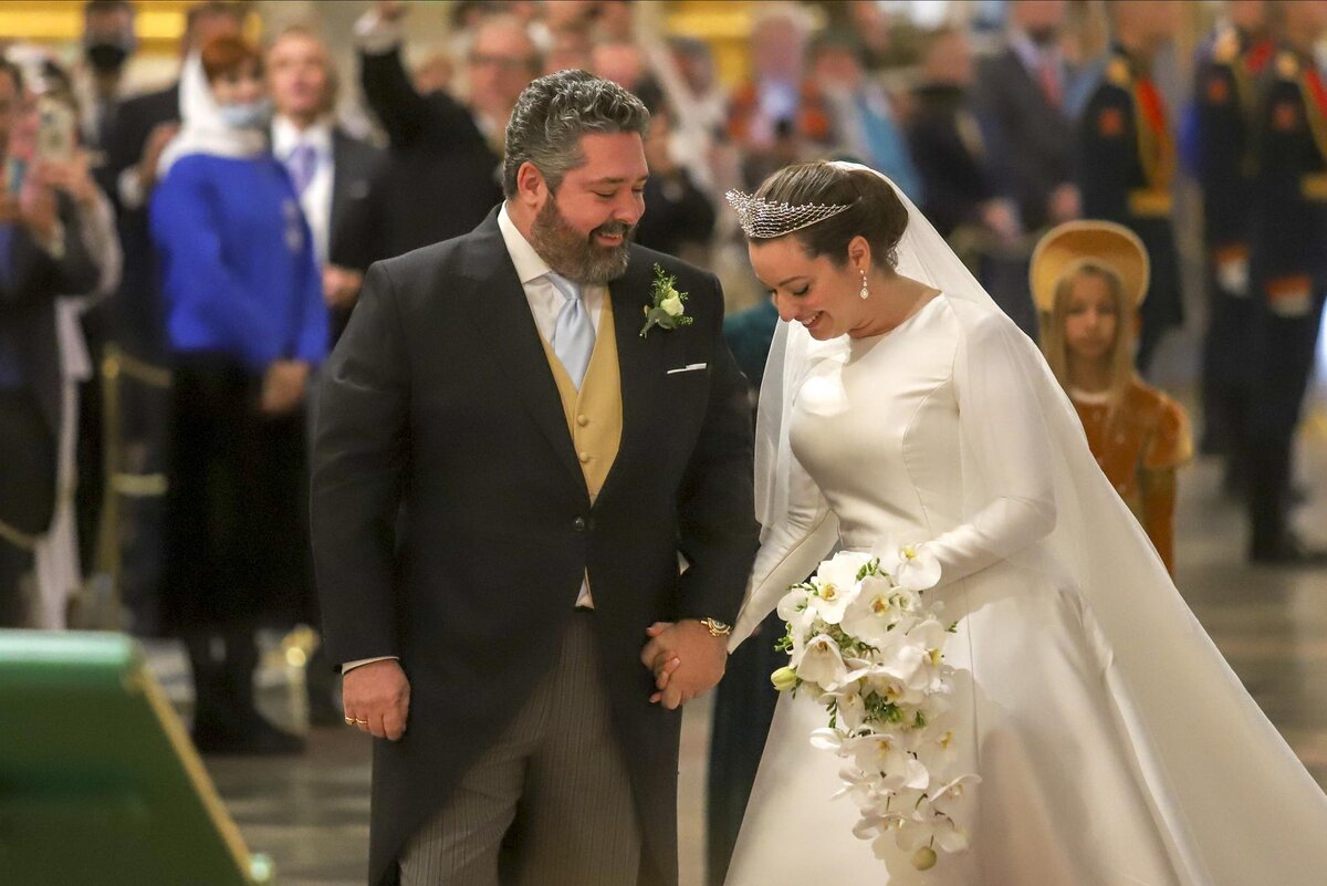    Георгий Романов с супругой Викторией. Фото: Getty Images