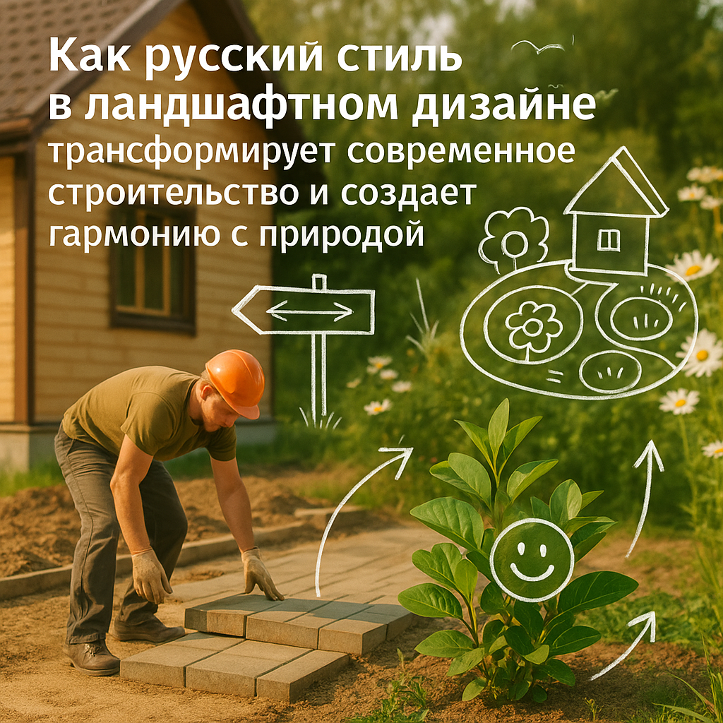    Как русский стиль в ландшафтном дизайне трансформирует современное строительство и создает гармонию с природой
