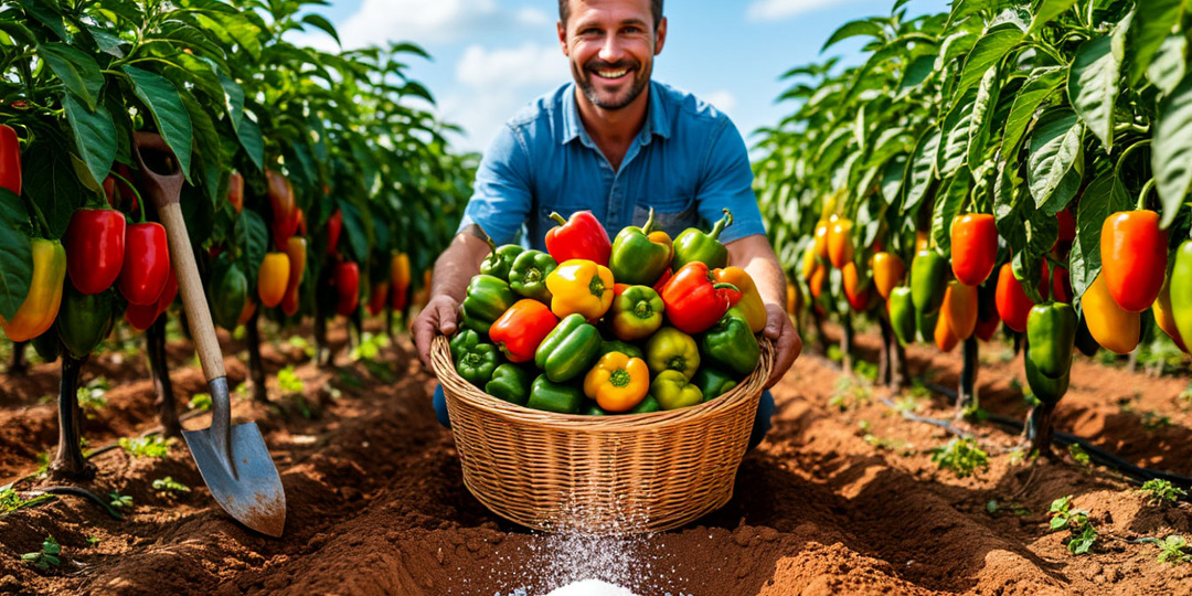 🔥 С 1 куста перца — 7 кг плодов! Ложка "волшебной соли" в лунку — и ни гнили, ни пустоцветов! (Мой рекорд 2024)