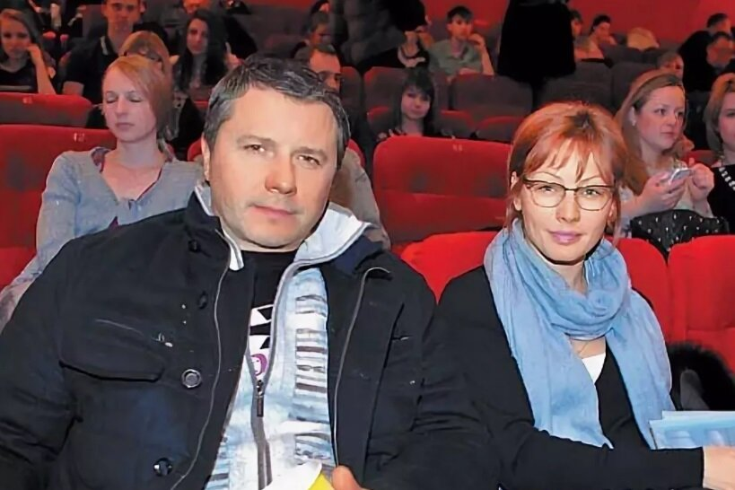 Алена Бабенко с супругом.