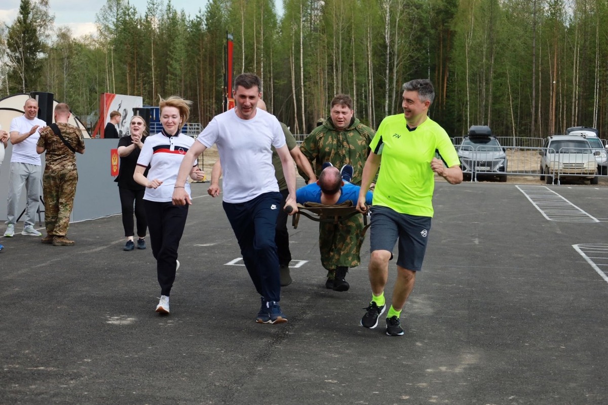    Детский омбудсмен Людмила Низамова прошла спортивную эстафету с «Героями Югры»