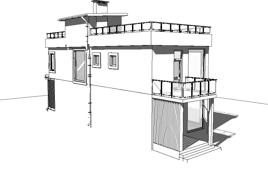 Задний фасад