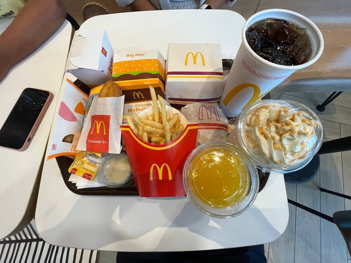 Заказ в макдональдсе на пхукете