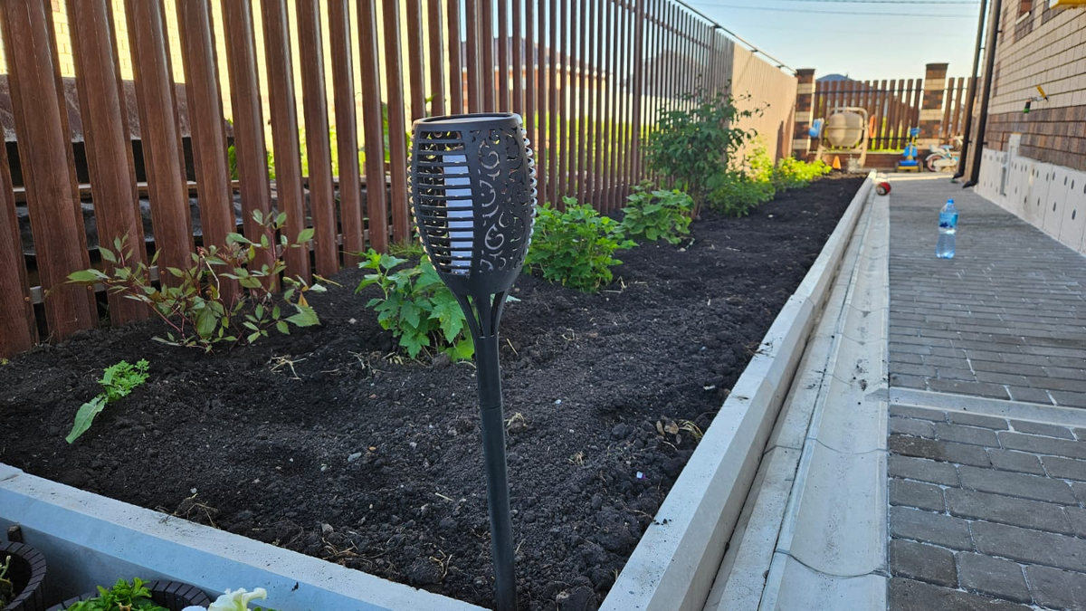 Клумбу в порядок привели, но теперь надо туда добавить красоты