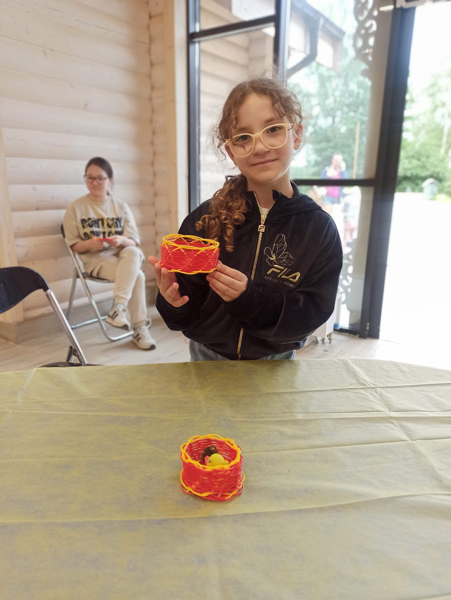 Корзинки получились небольшие, но помучиться пришлось